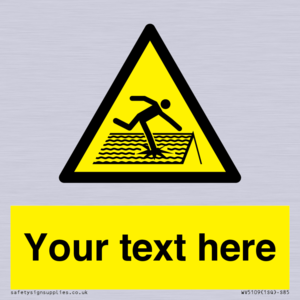 Custom Figure on Roof Sign